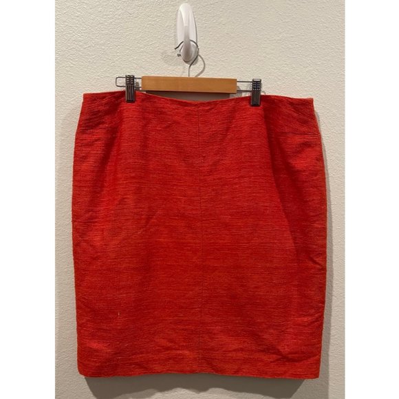 AKRIS PUNTO Red Knit Mini Skirt